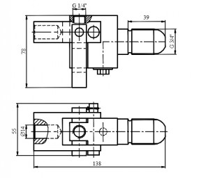 The hydraulic puller of the gear of the traction motor of the locomotive 0